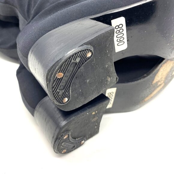 Vintage Stuart Weitzman Microstretch Fabric  Over The Knee Pull On Boots Size 7 - Picture 12 of 16